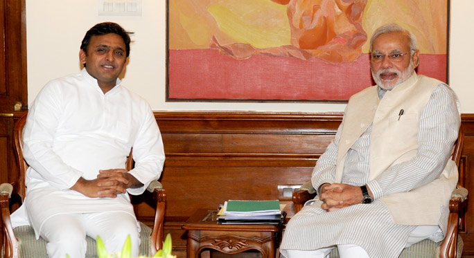 Uttar_Pradesh_CM_Akhilesh_Yadav_meets_PM_Narendra_Modi