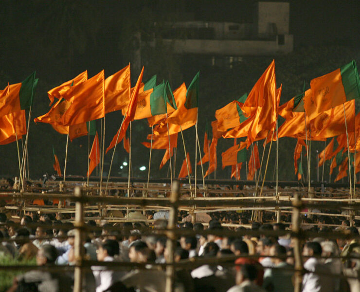 BJP_and_Shiv_Sena_flags