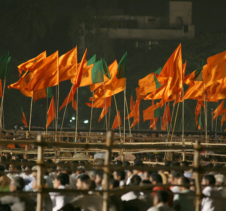 BJP_and_Shiv_Sena_flags