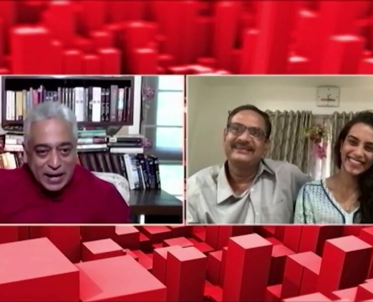 PV Sindhu With Her Father P.V. Ramana